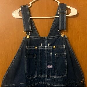 Big Smith Men's Blue Denim Cotton Bib Overalls Size 46x28